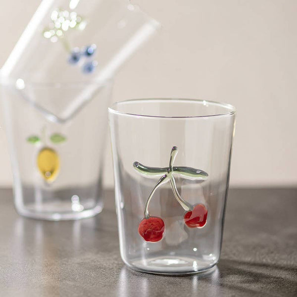 Creative Fruit Design Glass Cup – 3D Drinking Glass