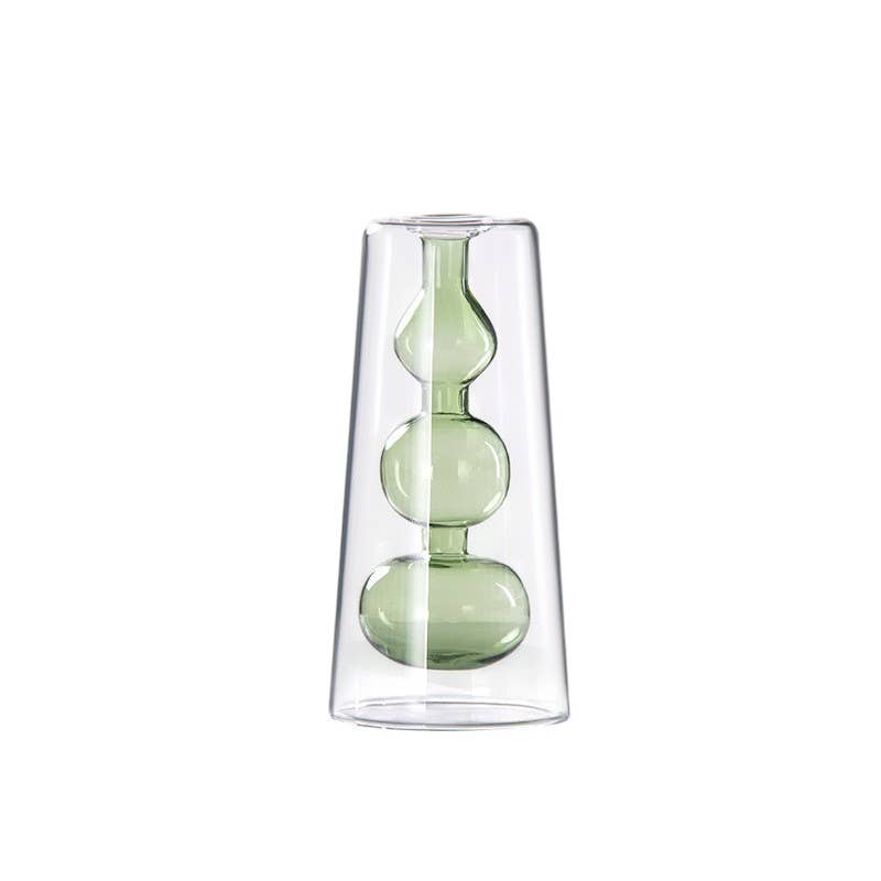 Modern Transparent Glass Vase | Hydroponic Flower Vase