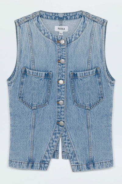 Gia Fitted Collarless Vest