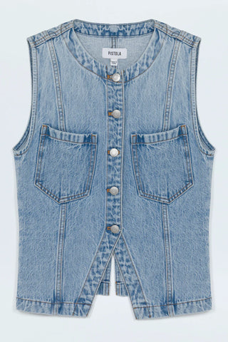 Gia Fitted Collarless Vest