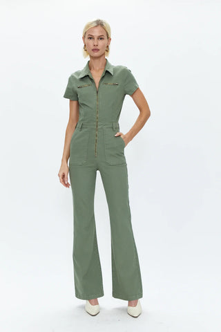 Martina Short Sleeve Flare Jumpsuit