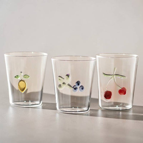 Creative Fruit Design Glass Cup – 3D Drinking Glass