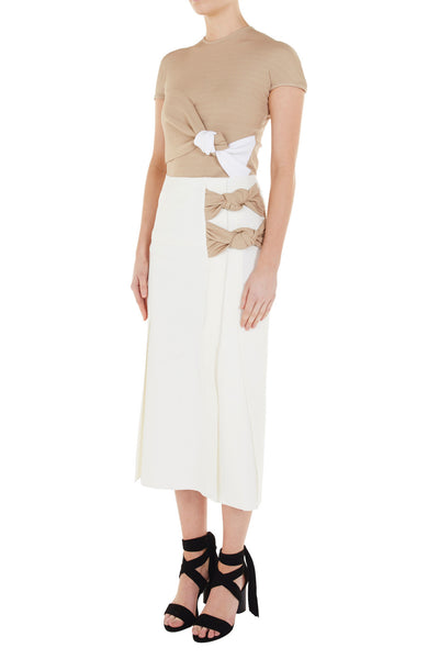 Tailored Vent Knot Skirt