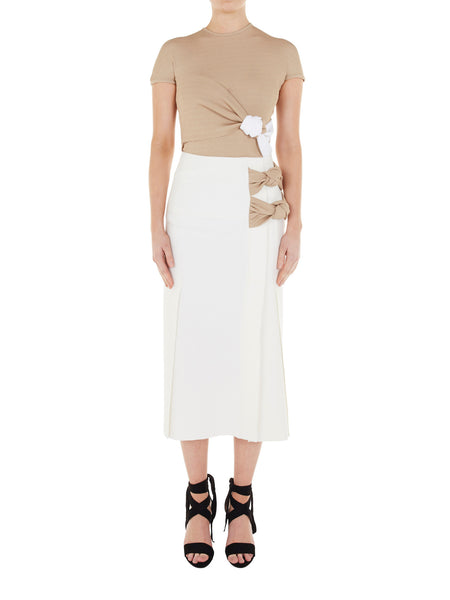 Tailored Vent Knot Skirt