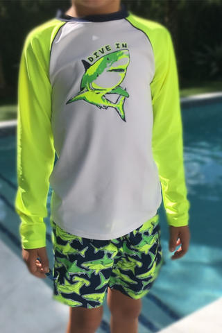 Boy Long Sleeve Rash SHARK